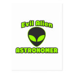 Evil Alien Astronomer Post Card