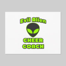 Evil Alien Cheer Coach Postcards