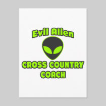 Evil Alien Cross Country Coach Postcards