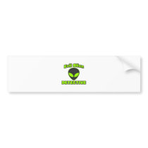 Evil Alien Detective Bumper Sticker
