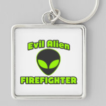 Evil Alien Firefighter Key Chains
