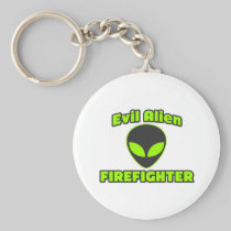 Evil Alien Firefighter Keychain