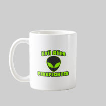 Evil Alien Firefighter Coffee Mug