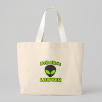 Evil Alien Lawyer Tote Bags