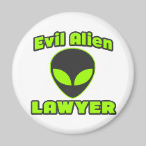 Evil Alien Lawyer Fridge Magnets