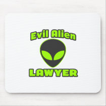 Evil Alien Lawyer Mousepads