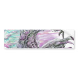 Evil Alien Monster Futuristic Sci-Fi by Al Rio Bumper Sticker