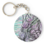 Evil Alien Monster Futuristic Sci-Fi by Al Rio Key Chain