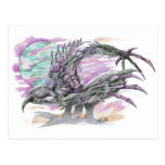 Evil Alien Monster Futuristic Sci-Fi by Al Rio Postcard