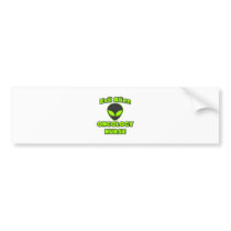 Evil Alien Oncology Nurse bumper stickers