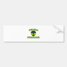 Evil Alien Photographer Bumper Sticker