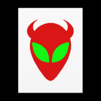 Evil Alien postcards