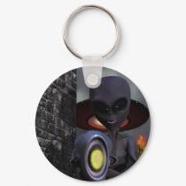 Evil Aliens Keychain by MDKgraphics Evil Aliens Keychain