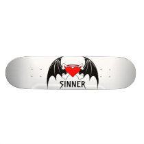 EVIL ANGEL HEART SINNER skateboards