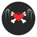Evil Angel Heart stickers