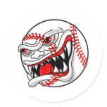 Evil Baseball Stickers