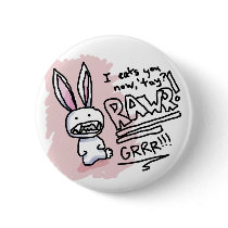 Evil Bunny Chomp buttons by PhiSagrado Evil Bunny Chomp buttons