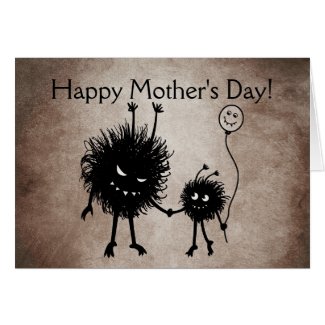 Evil Cartoon Bug Gothic Mother's Day