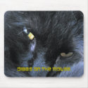 Evil Cat - Dibbs on the Mouse - Mousepad by Zewkeykatz Evil Cat - Dibbs on the Mouse - Mousepad