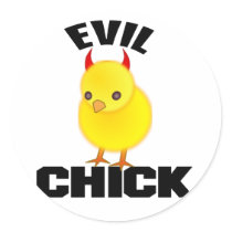 Evil Chick Sticker