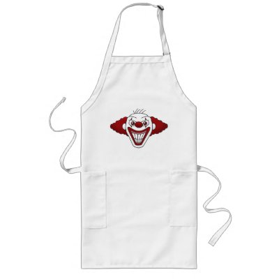 Evil Clown Apron by psychoclowns