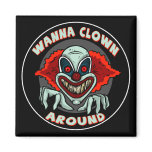Evil Clown Biker T shirts Gifts magnets