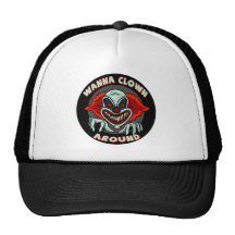 Evil Clown Biker T shirts Gifts Mesh Hat
