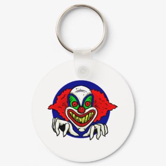 Evil Clown Face keychain