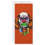 Evil Clown Face rack cards