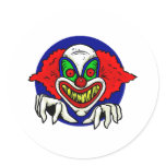 Evil Clown Face stickers