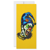 Evil Clown From Hell Rack Cards