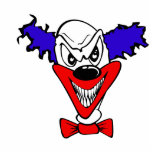 Evil Clown Head Acrylic Cut Outs