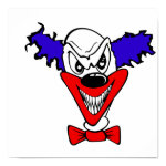 Evil Clown Head print