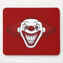 Evil Clown Mousepad by psychoclowns Evil Clown Mousepad