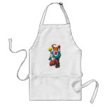 evil clown with skull aprons