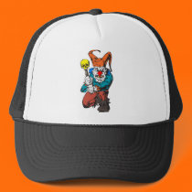 evil clown with skull hats