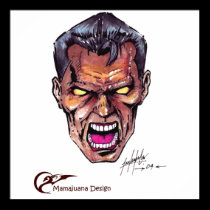 evil color face posters