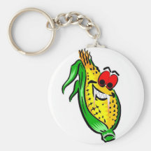 Evil Corn Keychain