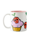 Evil Cupcake and Evil Cherrys Mug by audrart Evil Cupcake and Evil Cherrys Mug