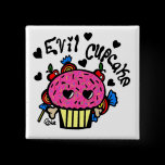 evil cupcake buttons