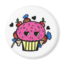 Evil Cupcake Magnet