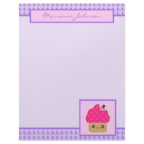 Evil Cute Cupcake Kawaii Stationery Large letterhead