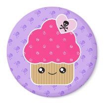 Evil Cute Kawaii Cupcake Of Death Magnet