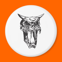 evil demon skull magnets