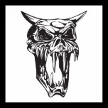 evil demon skull posters