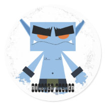 evil elf blue sticker by monster_mayhem evil elf blue sticker