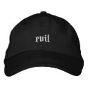 evil embroidered hats