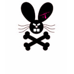 Evil Emo Bunny Crossbones Shirts