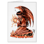 Evil Fairy doing Magic by Al Rio Cards