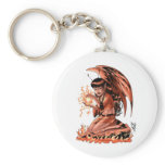 Evil Fairy doing Magic by Al Rio Keychain